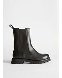 & Other Stories - Chunky Sole Leather Chelsea Boots - Lyst