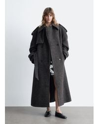 & Other Stories - Wool-Blend Trench Coat - Lyst