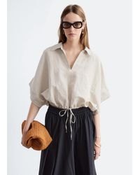 & Other Stories - Drawstring Cropped Top - Lyst