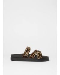 & Other Stories - Cross-Strap Leather Sandals - Lyst