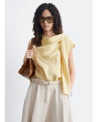 & Other Stories - Silk Cowl Neck Scarf Top - Lyst