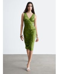 & Other Stories - V-Neck Slip Midi Dress - Lyst