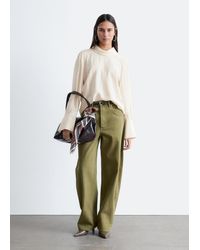 & Other Stories - Folded Stand-Collar Blouse - Lyst