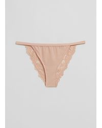 & Other Stories - Scalloped Lace Mini Briefs - Lyst