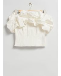 & Other Stories - Ruffled Corset Top - Lyst