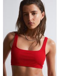 & Other Stories - Textured Bikini Top - Lyst