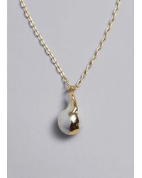 & Other Stories - Chunky Pearl Necklace - Lyst