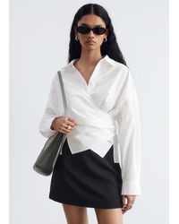 & Other Stories - Tie-Waist Cotton Shirt - Lyst