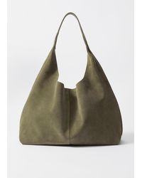 & Other Stories - Große Tragetasche Aus Veloursleder - Lyst