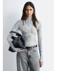 & Other Stories - Floral-Patterned Turtleneck Top - Lyst