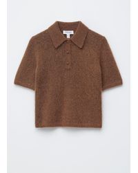 & Other Stories - Brushed Knit Polo T-Shirt - Lyst