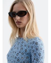& Other Stories - Sculpted Oval Sunglasses - Lyst