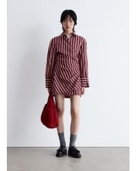 & Other Stories - Wrap Shirt Mini Dress - Lyst