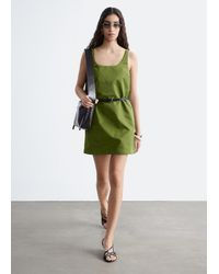 & Other Stories - Sculpted Drawstring Mini Dress - Lyst