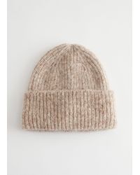 & Other Stories - Ribbed Wool Blend Beanie - Lyst