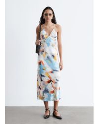& Other Stories - Satin Slip Midi Dress - Lyst