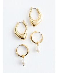 & Other Stories - Two-Piece Hoop Earring Set - Lyst