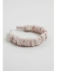 & Other Stories - Ruched Linen Alice Headband - Lyst