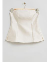 & Other Stories - Fitted Mulberry Silk Tube Top - Lyst