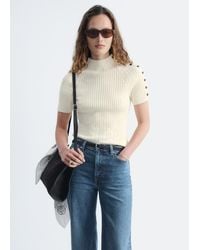 & Other Stories - Mock-Neck Ribbed Top - Lyst