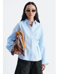 & Other Stories - Pleated-Waist Linen Shirt - Lyst