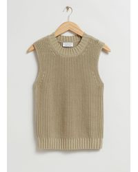 & Other Stories - Knitted Crewneck Top - Lyst