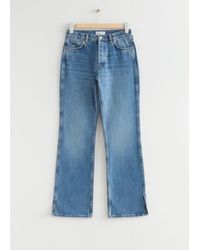 & Other Stories Split Bootcut Jeans - Blue