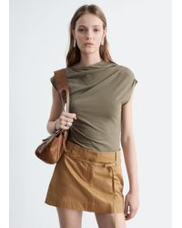 & Other Stories - Draped Jersey Top - Lyst