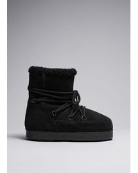 & Other Stories - Suede Snow Boots - Lyst