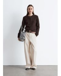 & Other Stories - Relaxed Wide-Leg Cotton Trousers - Lyst