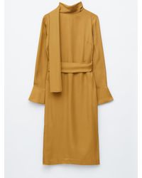 & Other Stories - Scarf-Neck Midi Dress - Lyst