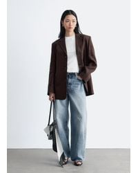 & Other Stories - Tapered Linen Blazer - Lyst
