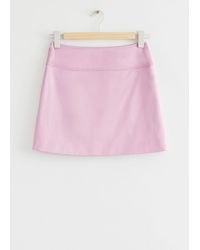 & Other Stories - Fitted Satin Mini Skirt - Lyst
