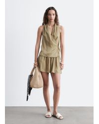 & Other Stories - Volume Striped Satin Shorts - Lyst