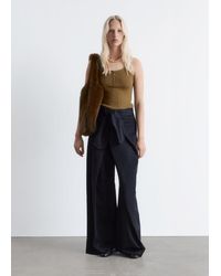 & Other Stories - Tapered Press-Crease Trousers - Lyst