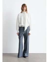 & Other Stories - Bow-Collar Blouse - Lyst