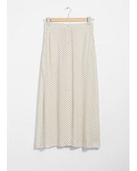 & Other Stories - Buttoned A-Line Midi Skirt - Lyst
