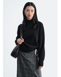 & Other Stories - Mock-Neck Wool-Cotton Jumper - Lyst