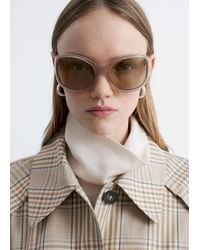 & Other Stories - Oversized Oval Frame Sunglasses - Lyst