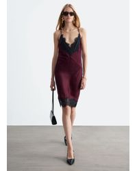 & Other Stories - Lace Trim Slip Dress - Lyst
