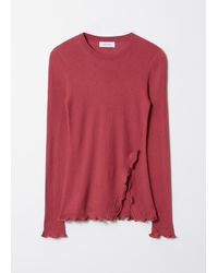 & Other Stories - Ruffled-Slit Top - Lyst