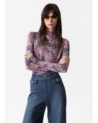 & Other Stories - Mock-Neck Top - Lyst