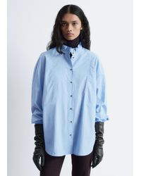 & Other Stories - Chemise Longue En Coton À Col Montant - Lyst
