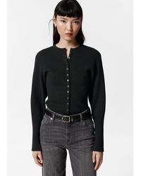 & Other Stories - Fitted Rib-Knit Cardigan - Lyst