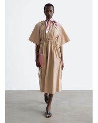 & Other Stories - Drawstring Midi Dress - Lyst