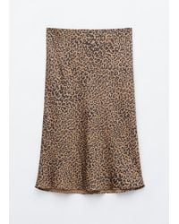 & Other Stories - Leopard Print Satin Skirt - Lyst