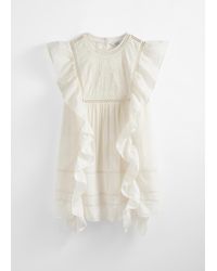 & Other Stories - Besticktes Minikleid Mit Rüschen - Lyst