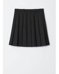 & Other Stories - Pleated Mini Skirt - Lyst