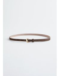 & Other Stories - Crescent-Buckle Slim Belt - Lyst