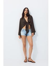 Stradivarius - Camicetta Morbida Aperta - Lyst